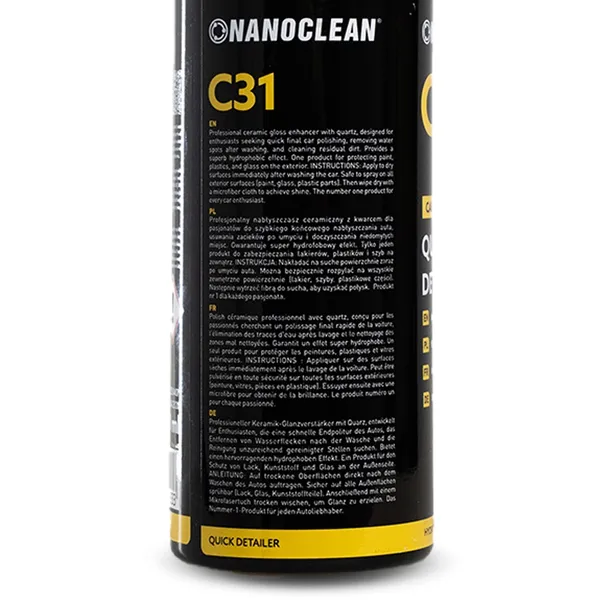 nanoclean-c31-quick-detailer-500-ml-ceramiczny-detailer-do-lakieru-samochodowego-z-kwarcem-efekt-mokrego-lakieru-polysk-hydrofobowy-uv-spray-and-wipe-produkt-wprowadzony-do-obrotu-na-terenie-ue-przed-13-12-2024-tak