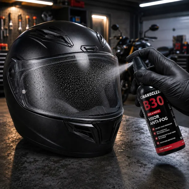 nanoclean-b30-visor-anti-fog-100-ml-preparat-przeciw-parowaniu-wizjera-kasku-gogli-okularow-ochronnych-antymgielny-bez-smug-spray-and-wipe-stan-nowy-marka-nanoclean