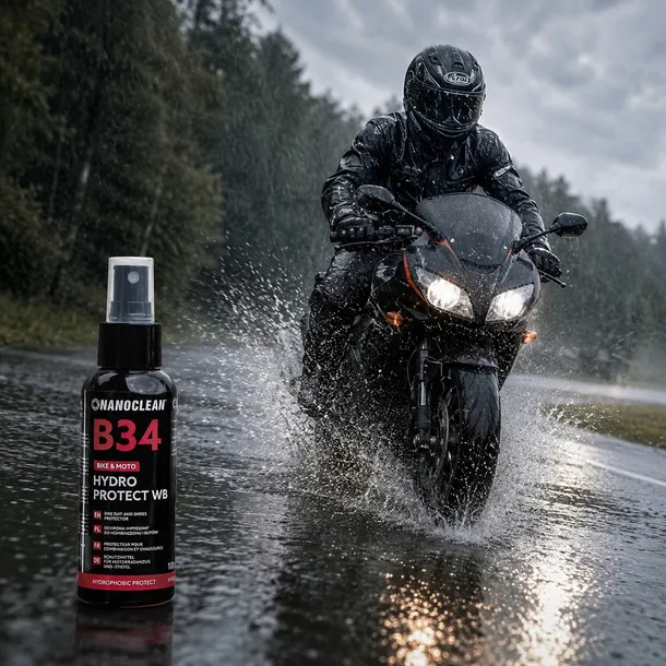 nanoclean-b34-hydro-protect-wb-100ml-impregnat-hydrofobowy-do-odziezy-motocyklowej-kurtek-butow-i-rekawic-ochrona-uv-producent-nanoclean
