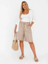 spodenki-bawelniane-damskie-luzne-kieszenie-komfortowe-bezowe-42-44-xl-2xl