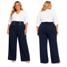 eleganckie-spodnie-8xl-plus-size-wysoki-stan-zlote-guziki-granat-56-58