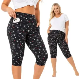 leginsy-rybaczki-damskie-kwiaty-kieszenie-za-kolano-kryjace-48-50-4xl-5xl