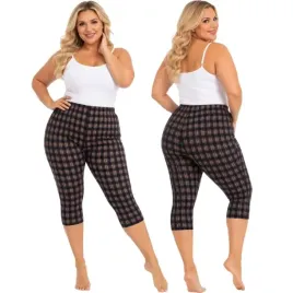 leginsy-rybaczki-damskie-kratka-za-kolano-wysoki-stan-kryjace-48-50-4xl-5xl