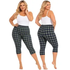 leginsy-rybaczki-damskie-kratka-za-kolano-wysoki-stan-kryjace-48-50-4xl-5xl