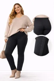 tregginsy-damskie-czarne-z-kieszeniami-lampas-grecki-cyrkonie-legi-5xl-6xl
