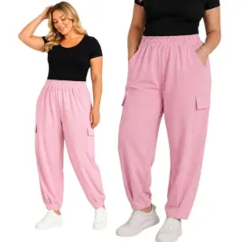 spodnie-damskie-bojowki-plus-size-puder-bawelna-eleganckie-46-48-3xl-4xl