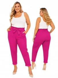 eleganckie-spodnie-damskie-cygaretki-kokarda-wiskoza-wygodne-48-50-4xl-5xl