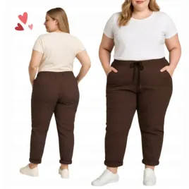 spodnie-gnieciuchy-lycra-gumy-wysoki-kieszenie-czekolada-vv-44-46-3xl-4xl