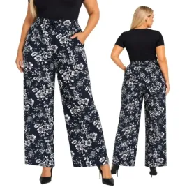 spodnie-damskie-kwiaty-wygodne-elastyczne-prosta-nogawka-50-52-5xl-6xl