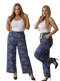 spodnie-damskie-bambusowe-wzorzyste-elastyczne-prosta-nogawka-48-50-4xl-5xl