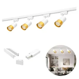 4x-reflektor-szynowy-gu10-1f-bialo-zloty-2m-szyna-premium-salon-kuchnia