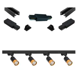4x-lampa-szynowa-gu10-1f-czarno-zlota-szyna-2x1m-premium-lacznik-zasilajacy