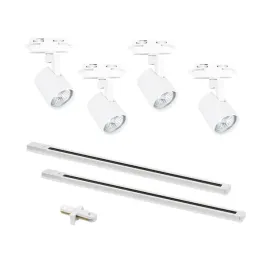 komplet-4-lamp-gu10-bialych-1fazowych-i-szyna-2x1m-z-lacznikiem-zasilajacym
