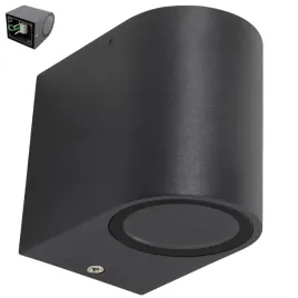 lampa-led-zewnetrzna-kinkiet-ogrodowy-gu10-szara-na-tynk-przed-biuro-dom