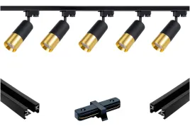 5x-reflektor-czarno-zloty-z-szyna-premium-3m-salon