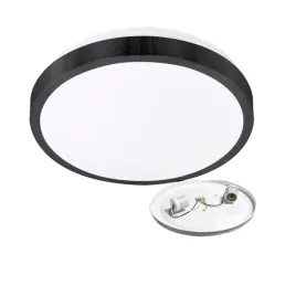 spot-na-zarowki-2xe27-okragly-czarny-33cm-do-domu