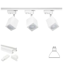 3-x-bialy-reflektor-kwadrat-gu10-szyna-1metr-salon-kuchnia-jadalnia