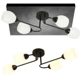lampa-sufitowa-zyrandol-plafon-pajak-nowoczesna-czarna-4-punkty-zarowka-e27