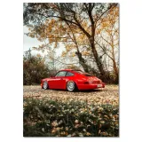 obrazy-50x70-czerwone-porsche-samochod-stan-nowy