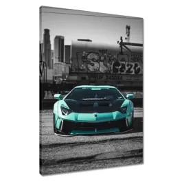 obrazy-50x70-turkusowe-lamborghini