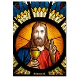 obrazy-50x70-jezus-chrystus-witraz-stan-nowy