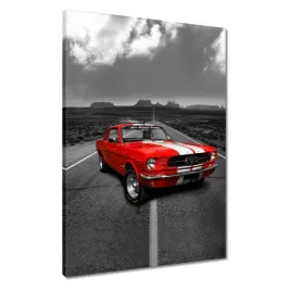 obrazy-50x70-czerwony-ford-mustang-usa