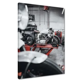 obrazy-50x70-yamaha-motocykl-garaz