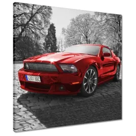 obrazy-50x50-czerwony-mustang