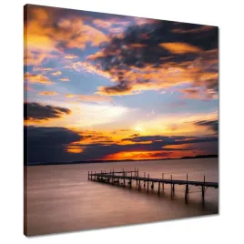 obrazy-50x50-most-jezioro-zachod