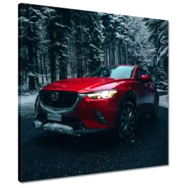 obrazy-50x50-czerwona-mazda-samochod