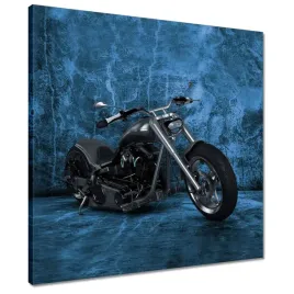 obrazy-50x50-niebieska-sciana-motocykl