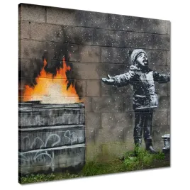 obrazy-50x50-smog-snieg-banksy-graffiti