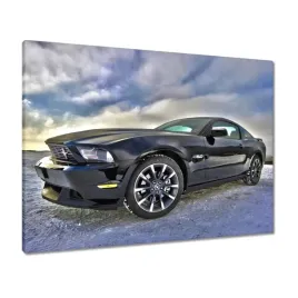 obrazy-80x60-ford-mustang-w-zimie