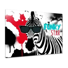 obrazy-80x60-zebra-funky-star