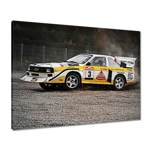 obrazy-80x60-audi-quattro-drift-bokiem