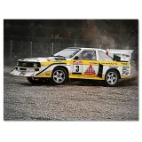 obrazy-80x60-audi-quattro-drift-bokiem-stan-nowy