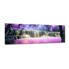 obrazy-120x40-fioletowy-wodospad