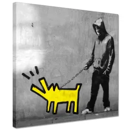 obrazy-30x30-banksy-piesek
