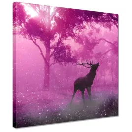 obrazy-30x30-jelen-w-magicznym-lesie