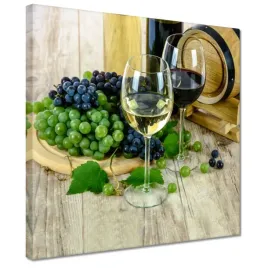 obrazy-30x30-biale-wino-z-winogron