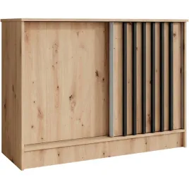 komoda-100-cm-dab-artisan-szafa-horizon-z-drzwiami-przesuwnymi-i-lamelami