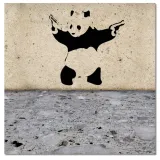 obrazy-30x30-banksy-panda-stan-nowy