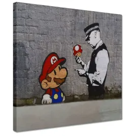 obrazy-30x30-banksy-grzybiarz-policja