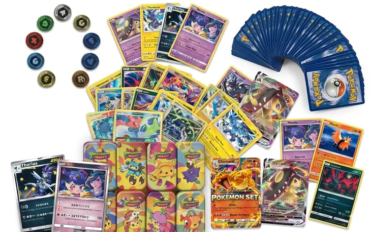 Karty Pokemon Oryginalne TCG Mega Zestaw 360 Kart W Tym Rzadkie Holo Reverse Na Prezent Dziecko Urodziny