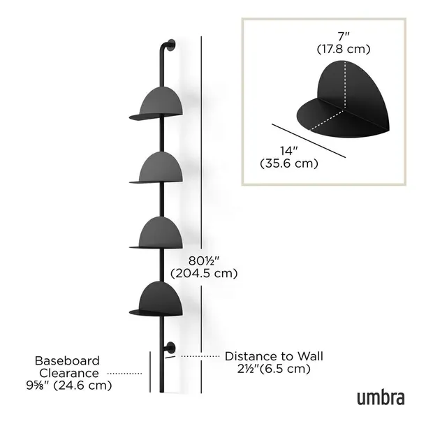 umbra-regulowane-polki-scienne-solis-czarne-wysokosc-mebla-204-cm
