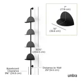 umbra-regulowane-polki-scienne-solis-czarne-wysokosc-mebla-204-cm