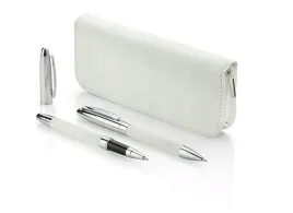 zestaw-pismienniczy-elegance-bialy-dlugopis-pioro-niebieski-wklad-etui