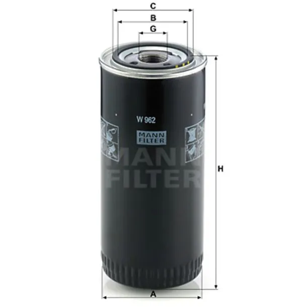 mann-filtr-oleju-w962-wysokosc-210-mm