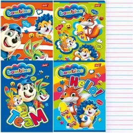 zeszyt-bambino-a5-3-linia-dwukolorowa-16-kartek-szkolny-laminowany-4-szt