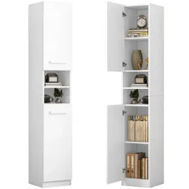 regal-szafka-biala-nowoczesna-stojaca-slupek-wysoki-loft-2-drzwi-180-cm